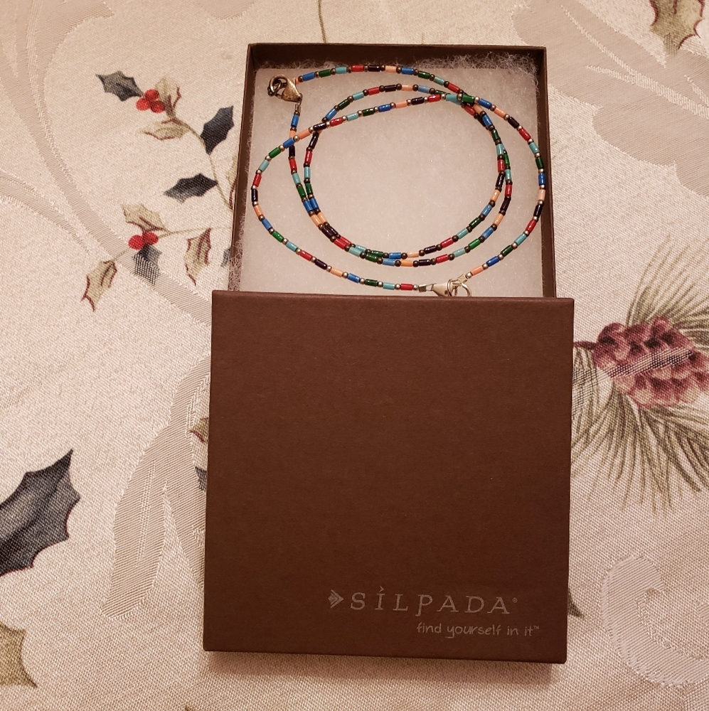 SILPADA NECKLACE & MATCHING ANKLET.     Multi Color